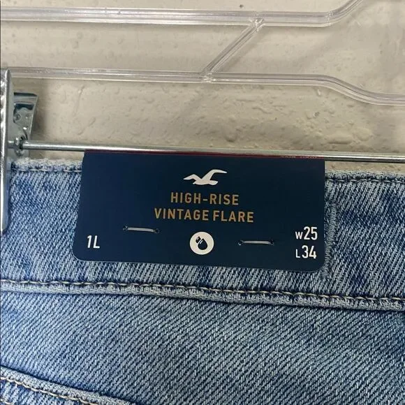 NWT High-Rise Vintage Flare Jeans | Y2K | Light Wash | Women's Size 1Long - Picture 5 of 16